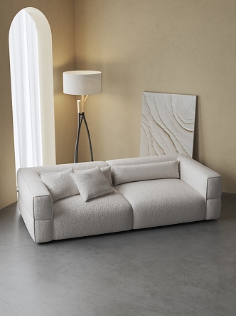 Modern double sofa 3d model