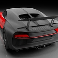 Bugatti Chiron Car Luxury Car Racing sports car 3d model