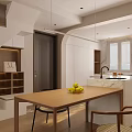 Cozy Modern Living Dining Room Interior With Sofa Coffee Table Floor Lamp And Large Window