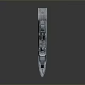 Modern Military Warship Model With Detailed Superstructure Weapon Systems And Design