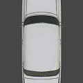 Vintage White Car With Classic Design Round Headlights And Retro Grille