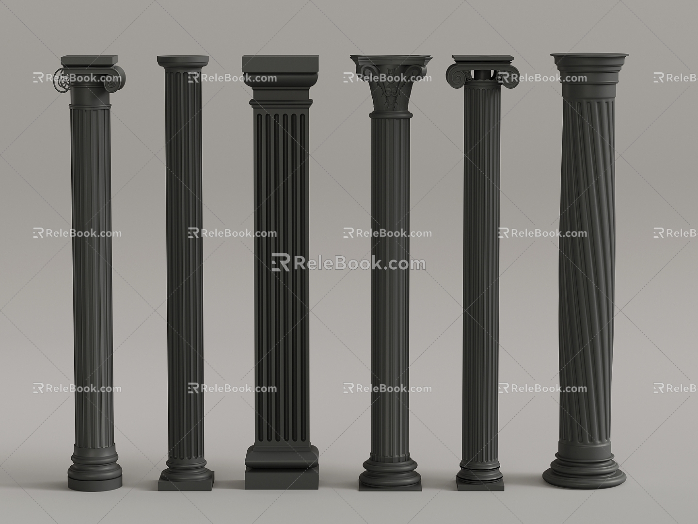 French Column 3d model