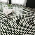 Green geometric mosaic tile tile kitchen and bathroom floor tile 3d model