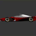 Striking Red Ferrari Racing Car With Sleek Design And Aerodynamic Details