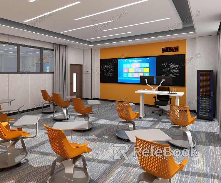 Modern Classroom Study Room model