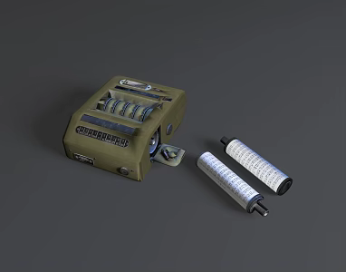 Nordic cipher machine old cipher machine 3d model