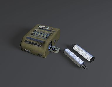 Nordic cipher machine old cipher machine 3d model