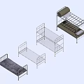 Sturdy Metal Frame Bunk Bed With Ladder And Safety Guard Rails For Kids Room