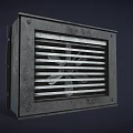 Industrial Equipment Metal Casing with Grille Design and Internal Fan Structure for Ventilation
