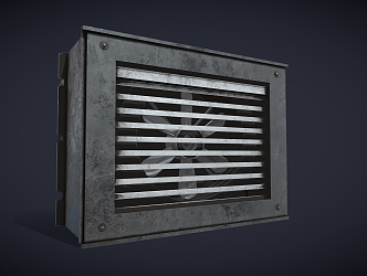 Ventilator vent exhaust fan exhaust duct 3d model