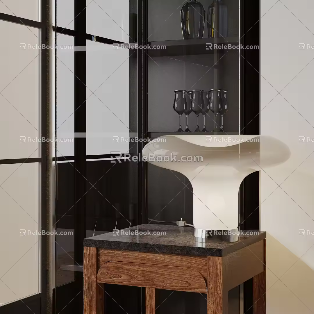 Modern table lamp 3d model
