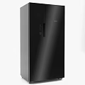 Sleek Haier Black Double Door Refrigerator Modern Kitchen Appliance with Stylish Design