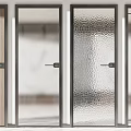 Stylish Interior Swing Doors Featuring Wooden Clear Glass Textured Glass And Vertical Divider Designs