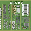 Garden Stepping Stones With Diverse Shapes And Patterns For Landscape Design