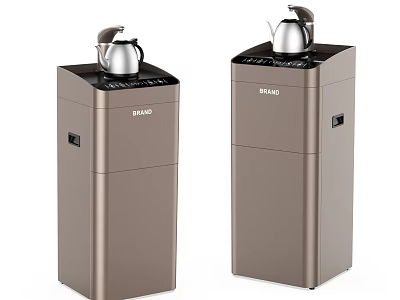 BRAVO Brown Vertical Household Electric Appliances With Stainless Steel Kettle 3d model