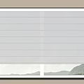 White Window Blinds For Double Pane Window With Mountain View And Greenery