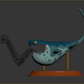 whale cartoon whale mammal marine mammal marine animal fish freshwater fish marine fish 3d model