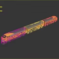 Train Light Rail Metro High Speed Rail EMU Train High Speed Train High Speed Train High Speed Locomotive EMU 3d model
