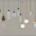 Modern Pendant Lights With Various Designs Metal Frames And Glass Shades