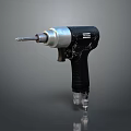 Black Silver Hardware Power Drill With Ergonomic Handle For Precision Drilling 3d model