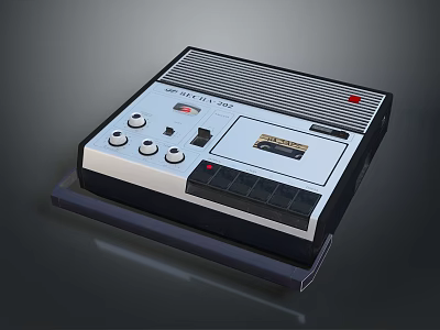 Vintage TR-606 Computer Control Unit With Knobs Buttons And Tape Drive Slot 3d model