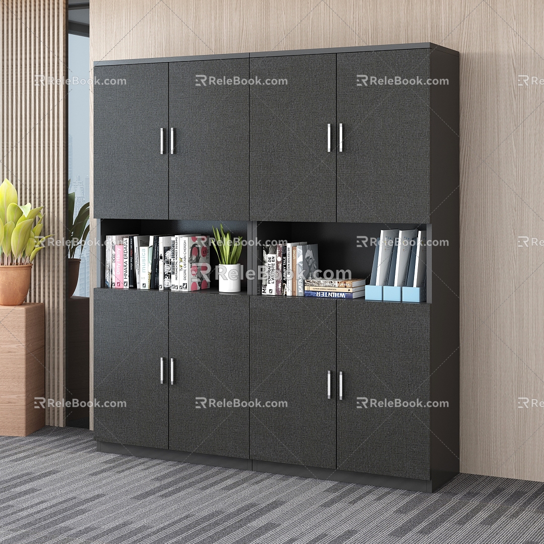 Modern File Cabinet Office Cabinet Data Cabinet 3d model