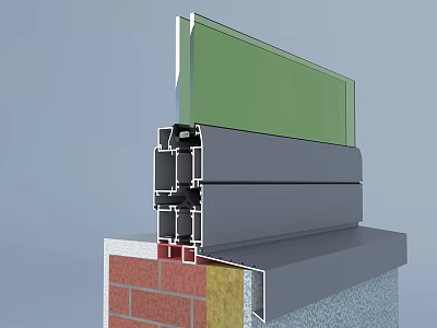 Hardware Tools In Building Structure With Metal Frames And Glass Components 3d model