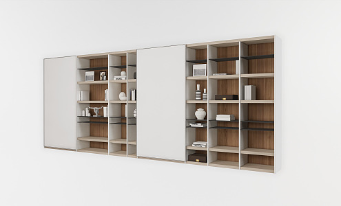 Modern Decorative Cabinet Simple Bookcase Decorative Cabinet 3d model