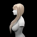 Game and Movie Character With Long Blonde Hair 3D Bust Model
