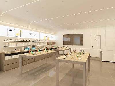Mobile phone store 3d model
