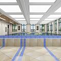 Modern Swimming Pool Kindergarten Swimming Pool 3d model