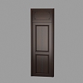 New Chinese Style Door Wooden Door 3d model