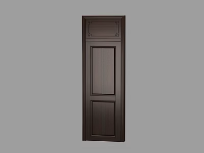 New Chinese Style Door Wooden Door 3d model