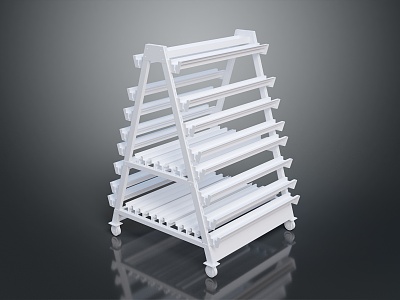 Iron frame large iron frame iron frame house factory industrial iron frame iron ladder rigid ladder work frame rigid scaffold 3d model