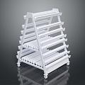 Iron frame large iron frame iron frame house factory industrial iron frame iron ladder rigid ladder work frame rigid scaffold 3d model