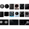 Different Styles Of Modern Induction Cooktops In Kitchen Appliance Collection