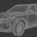 Silver Modern SUV Car With Sleek Exterior Black Alloy Wheels And Front Grille Design