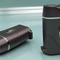 Modern Black Bathroom Accessories With Silver Accents And Contemporary Design