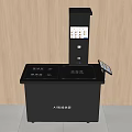 Advanced AI Smart Checkout Counter With Touch Screen And Payment Processing For Commercial Use 3d model