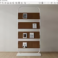 Bookshelf Storage Rack 3d model