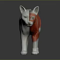 Educational Anatomical Cat Model Illustrating Internal Organs And External Hair Features