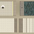 Bedroom Accent Wall Design Ideas Featuring Beige Green Marble Wood Panels And Lighting