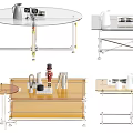 Modern Coffee Table Designs With Glass Top Metal Frame And Decorative Items