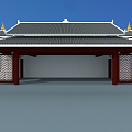 ethnic minority style stage 3d model