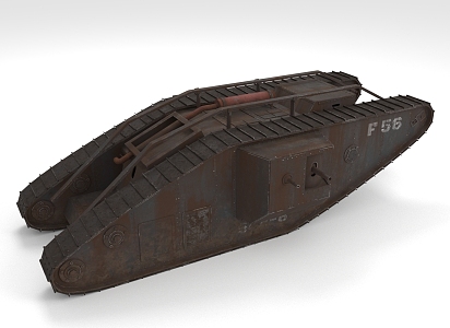 Sci-fi Tank Tracked Vehicle Chariot Military Vehicle 3d model