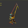 Mobile Yellow Construction Crane With Boom Cab And Heavy Duty Wheels Design