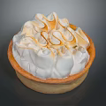 Delicious Homemade Tart With Creamy Meringue Topping And Caramelized Golden Edges On Flaky Buttery Crust