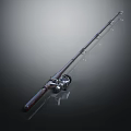 High Performance Fishing Rod Equipment With Wooden Handle And Metal Reel Design
