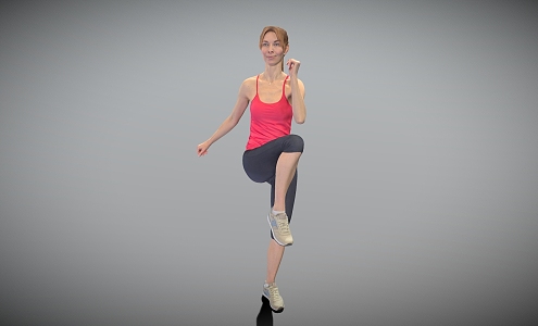 Fitness Woman Scan Man Realistic Man Sport Woman Girl 3d model