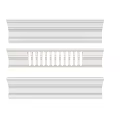 White Decorative Architectural Mouldings With LED Strip And Various Designs